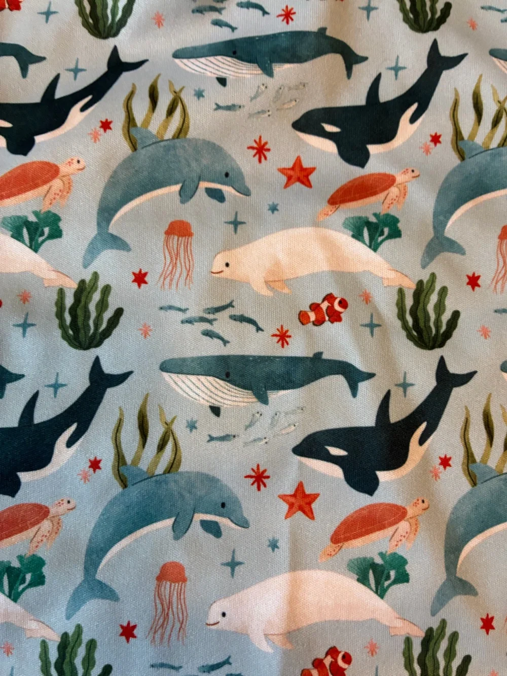 Kindthing Wildwoven Long-Sleeve Smock Bib 🐋🌊 – Rare Orca Print